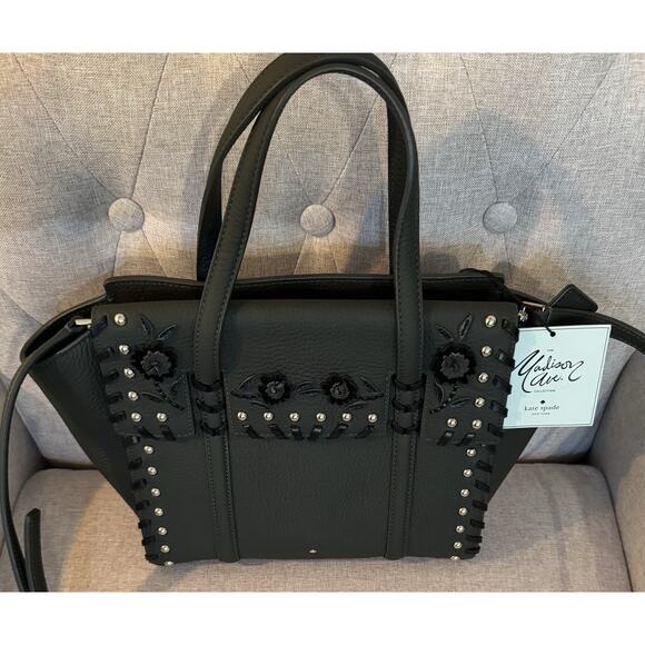Kate Spade Madison Ave. Daniels Drive Embellished Small Abigail Satchel NWT - Picture 1 of 9